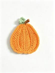 1/4/8pcs Handmade Crochet Pumpkin Coasters, Autumn Harvest Table Decor, Cute Knitted Orange Pumpkin Drink Coasters Set, Heat-Resistant Coaster Rugs, Rustic Style Thanksgiving Halloween Home Decor Kit, Holiday Tabletop Decoration, Housewarming Gift - Multicolor - View 10