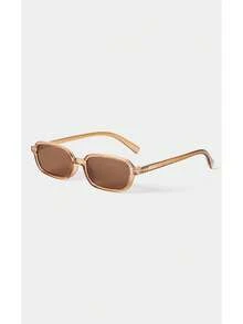 Noxbound 6pcs Plastic Leopard Print Oval Full Frame Fashion Glasses, Suitable For Various Face Shapes - Color - View 3