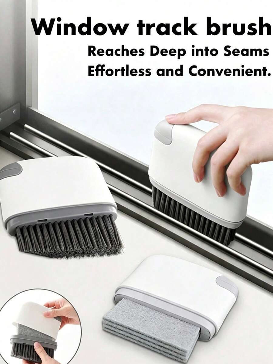 4-In-1 Window Gap Cleaning Brush, Suitable For Door Tracks, Window Tracks, Window Frames And Window Slots, Multi-Functional Kitchen Cleaning Tool - Multiple Styles - View 1