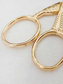 Vintage Stork Embroidery Scissors, 3.5 Inch, Golden - Gold - View 4