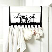 American Style COFFEE BAR Coffee Sign Door Back Hook, No-Drill Iron Door Back Rack, Cafe Restaurant Storage For Cups And Aprons, Home Kitchen Door Coat, Hat, Towel, Key Creative Decorative Storage Hook, Thanksgiving, Holiday, Perfect Gift Choice - View 9