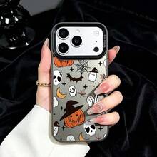 Halloween Ghost Pattern For IPhone 17 Air 16 15 14 13 12 11 Pro Max Plus Shockproof Plating Matte Cover Phone Case FJVT - 002 - 查看 1