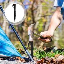 Garden Outdoor Camping Plastic Ground Stakes With Hook Serrated Anti-Slip Tent Canopy Picnic Mat Wind-Proof Fixing Accessories - A - View 3
