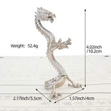 Crystal Ball Stand With Hand-Carved Dragon Pattern, Gold Or Silver Color Options, Desktop Display Ornament, Meditation Altar Decor - 1PC - View 13
