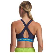 Under Armour حمالات الصدر رياضية نسائية - الأزرق - مشاهدة 2