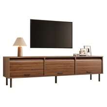Tv Stand Brown Made Of Wood For Living Room And Media Area - 核桃 - 查看 2