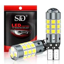 S&D 2 buah Bohlam LED T10 W5W LED 168 194 Canbus NOR Error 27SMD 3030 Lampu Sinyal Mobil Lampu Plat Nomor 6000K Putih 12V - Putih - View 2