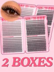 Limete Eyelash 720PCS Eyelash Cluster Set, Large Capacity D-Curl False Eyelashes Book, 10D+20D+30D Mixed Density Design, Includes Lower Lash Styles, 8-16MM Wispy Lash Clusters For Natural Voluminous 3D Eye Makeup, Suitable For Cosplay, Weddings, Photography, Parties, Festivals, Travel Styling And Daily Beauty Use - D - View 12