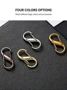 1pc/4pcs/8pcs S-Shaped Adjustable Buckle, Backpack Key Chain Bag Strap Adjustment Buckle, 8-Shaped Buckle, Metal Accessories, Adjustable Chain Pull Buckle, Chain Shortening Buckle, Metal Chain Shoulder Strap Key Spring Buckle, Hardware Accessories - S-type Adjustment Buckle - View 2