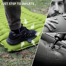 Portable Inflatable Camping Pad, Foot Pump Air Mattress, Suitable For Camping, Backpacking, Hiking Tents And Other Outdoor Activities - A - View 7