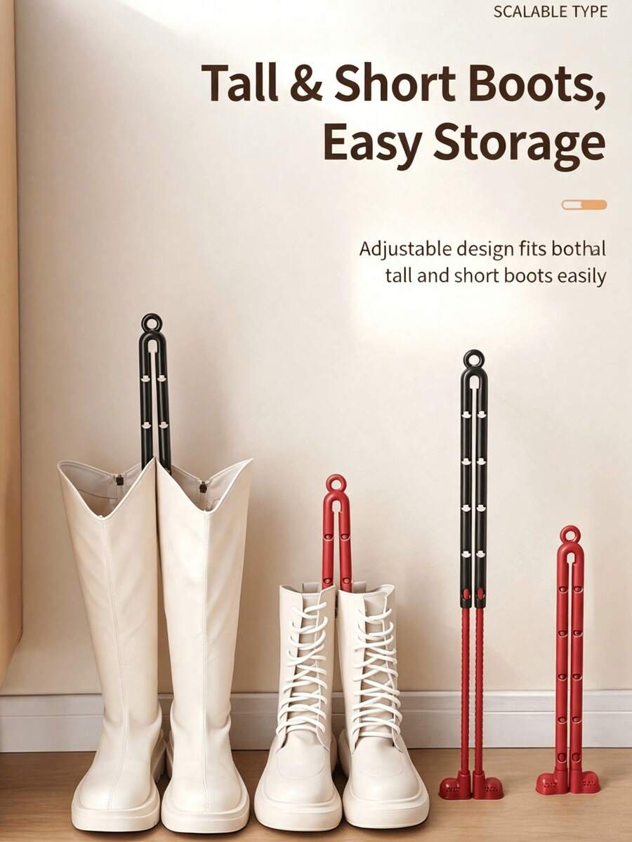 Adjustable Boot Support For Ankle Boots And Tall Boots, With Detachable Scented Bead Base, Long-Lasting Fragrance For 40 Days, Breathable Boot Rack, Anti-Wrinkle And Anti-Deformation Boot Support Stand, Suitable For Shoe Storage - View 1