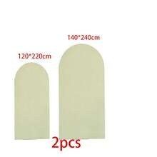 Sage Green Arch Backdrop, 5ft, 6ft, 6.6ft, 7.2ft, 7.87ft Wedding Arch Cover 2-Piece Spandex Fabric Arch Backdrop Dome Arch Backdrop Fabric Suitable For Birthday Party Wedding Arch Frame Decoration (Arch Frame Not Included, Fabric Backdrop Only) - Sage Green - View 7