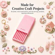 3D Print Clay Gel Ball Maker Tool, 3D Ball Maker For Nails, Polymer Clay Roller 2mm 3mm 4mm 5mm Sphere Shaper Roller Tool For Perfect Round Beads, Earrings & Jewelry Making(White/Pink/Grey) - A - View 2