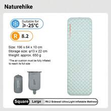 Naturehike R8.2 10cm Ultra-Light Inflatable Sleeping Pad With Side Walls, Suitable For Outdoor Camping, Hiking, And Cold Environments - Multicolor - View 14