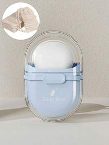 Portable Sealed Soap Box With Drain Tray, Travel Quick-Dry Leak-Proof Soap Case, Compact Bathroom Gym Shower Vanity Storage Container, Gift For Travelers Homeowners Commuters - Multicolor - View 14