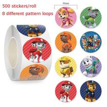 Panini 500pcs/Roll Cartoon Fun Creative Decorative DIY Stickers - Fun Classic Animation Round Stickers, PVC Waterproof No Residue, Handmade Decoration Accessories - Planner Scrapbook Stickers - Suitable For Notebook, Guitar, Water Cup, Luggage, Skateboard And Other Material Surfaces - Random Styles - View 10