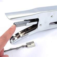 1 Pc Metal Plier‑Style Stapler, Labor‑Saving Hand‑Grip Plier Stapler, Compatible With Standard Staples For Multi‑Page Binding, Suitable For Binding Documents And Receipts In Offices, Shops And Home Studies - A - View 5