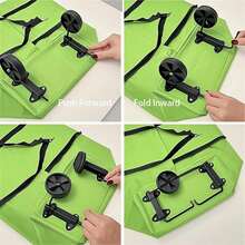 Portable Shopping Carts - Black - View 9