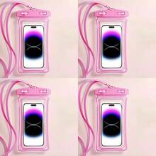 4pcs Waterproof Floating Phone Pouch, Compatible With IPhone 15 14 13 12 11 Pro Max XS XR X, Galaxy S23 S22 S21 Ultra Up To 7.0 Inch, With Dry & Wet Separation Function - 4 Pack - Multicolor - View 8