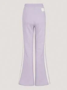 Adidas Originals Women's Flare Pant W CC Knit Sports Pants KY2198 - Purple - View 2