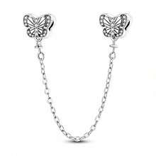 1pc Silver-Plated Bracelet Safety Chain, Original Heart Lock, Butterfly, Evil Eye Multiple Rhinestone Designs, Fine Chain Anti-Drop Protection Beaded, Gold And Silver Dual Color Options, Versatile Accessories, Suitable For Handmade DIY Bracelet Making, Delicate And Durable For Daily Wear - Multicolor - View 16