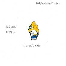 1pc Cute Cartoon Sanrio Brooch Pin, Halloween & Christmas Metal Badge, Hello Kitty Brooch, Soft & Sweet Cat Alloy Bag Accessory Pin - Multicolor - View 15