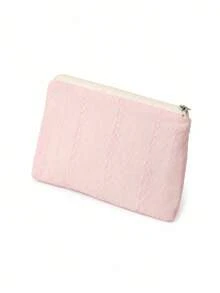 1pc Coin Storage Bag, Cosmetic Organizer, Toiletry Bag, Travel Storage Bag, Portable Storage Bag, Electronic Products Organizer, Stationery Storage, Exquisite Jacquard Texture, Thanksgiving Style, Suitable For Outdoor Travel, Dorm Storage, Desktop Display - Style a - View 9