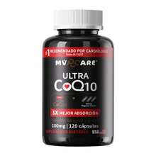 Suplemento de CoQ10 100 mg, CoQ10 Soluble en Agua y Grasa. Absorción Máxima Garantizada,antioxidante, beneficioso para la salud del corazón y la producción de energía, Suplemento de coenzima Q10 - MVPCARE 120 cápsulas blandas - Una botella - Ver 12