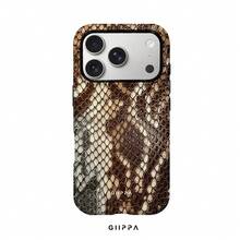 GIIPPA 1 قطعة بطانية هاتف بتصميم نمط الثعبان البني، متوافق مع هاتف 17 Pro Max، 16 Pro Max، 15 Pro Max، 14 Pro Max، بطانية هاتف بطراز كوري راقي وعصري وممتع، مناسب ل- 11/12/13/14/15/16 Pro Max Plus، تصميم أنيق للرجال والنساء، هدية مثالية للصديقة في عيد الميلاد وعيد الحب وعيد الفصح وموسم الزفاف وعيد الميلاد! - بني - مشاهدة 9