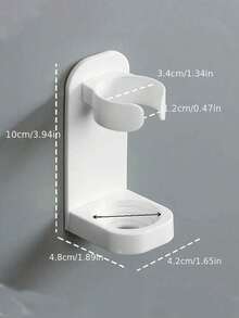 Electric Toothbrush Holder, Wall-Mounted Toothbrush Storage Rack, Bathroom Shelf, Razor Holder, Suitable For 98% Of Toothbrushes (Standard Brush Head), Can Be Wall-Mounted Or Placed On Bathroom Or Kitchen Countertop, Compact And Portable, Stable Installation, Essential For Apartment Bathroom - Multicolor - View 7