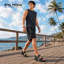 EVA MODAR Men Sandals - Black - View 2