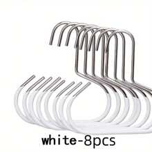 10pcs/6pcs/3pcs/1pc Multi-Function Non-Slip Metal Round Hooks, Suitable For Hats, Underwear, Ties, Scarves, Belts, Applicable For Home, Dorm, Hotel, Bathroom, Bedroom, Wardrobe, Closet Storage Rack - Multicolor - View 20