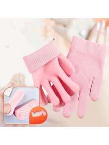Moisturizing Socks, Gel SPA Moisturizing Therapy Socks, Soften And Repair Dry Cracked Hand And Foot Skin Care, Effectively Repair Dry Cracked Hand And Foot Skin - Pink - View 2