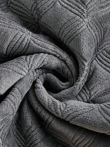 SANMOSPIN 1PC Solid Color Plush Sofa Cover - Modern Non-Slip Warm Sofa Protector, Same Color Edged Sofa Cushion, Suitable For 1-4 Seater Sofas - Machine Washable Polyester Home Decor - Dark Grey - View 10