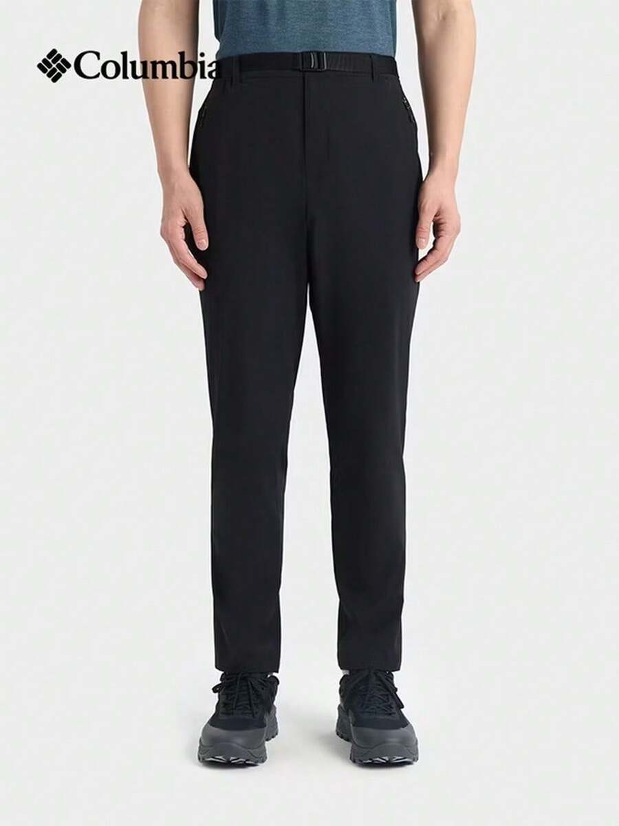 Columbia Men's Outdoor UPF50 Sun Protection Water-Repellent Stretch Casual Long Pants - Black - View 1