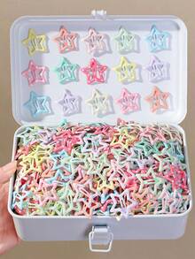 30/20/10pcs Girls Multi-Color Bangs Clips BB Clips Bow Hair Clips Hair Accessories High Elasticity Durable Non-Damaging Hair Ties Hair Bands Sweet Versatile Small Rubber Bands For Daily Use - Multicolor - View 2