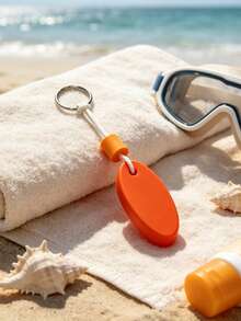 Floating Keychain, Automatically Floats When Dropped In Water, Prevents Keys From Sinking To The Bottom. Suitable For Beach Trips, Pool Play, Boating, Fishing, Water Activities. Can Be Attached To Keys, Backpacks, Diving Bags. Lightweight, Portable, Bright Colors For Easy Finding, Practical Accessory To Prevent Key Loss - Multicolor - View 8