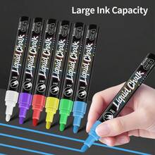2-In-1 Light Board Pen 8/24/30 Colors Set, Liquid Chalk Marker For LED Fluorescent Board, Erasable Glass Blackboard Advertising Sign Marker, Round And Flat Tip Dual Use, Smooth Ink Flow, Easy To Erase Without Leaving Traces - Liquid Chalk - View 1