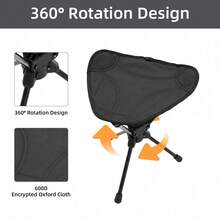 UBRAVOO Fishing Chairs - Black - View 3
