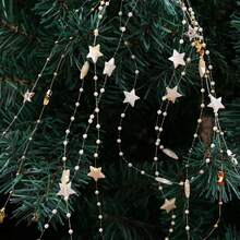 Christmas Acrylic Star Beads Chains 14mm 5 Yards Fishing Line Star String Ornament For Xmas Tree Wreath DIY Craft Decoration - Beads Chains - View 5