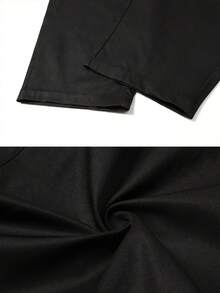 Men's Autumn/Winter Multi-Pocket Sports Outdoor Casual Fashion Cargo Pants - Black - View 4