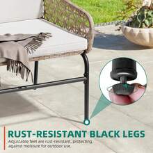 Patio Sofas - Beige - View 9