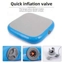 Supernic Portable Inflatable Tumbling Mat Air Track For Gymnastics Yoga Cheerleading Home Training - Blue - View 7