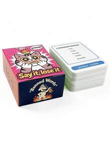 1 Box Say It Lose It Forbidden Word Card Game - Hilarious Party Icebreaker For Christmas Gatherings & New Year's Eve, Adult Tabletop Entertainment Gift - Multicolor - View 6