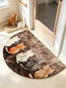 1 buah Keset Pintu Kucing, Karpet Tebal, Karpet Mewah, Karpet Musim Gugur/Dingin, Karpet Dapur, Alas Dapur, Karpet Dapur, Keset Pintu, Karpet Kecil, Karpet, Karpet Panjang, Alas Lantai, Dekorasi Rumah, Karpet Area, Alas Luar Ruangan, Dekorasi Rumah, Karpet Area, Karpet Kamar Tidur, Karpet yang Dapat Dicuci - MultiWarna - View 5