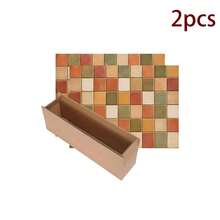 1pc Colorful Plaid Printed Pattern, 2D Printed Flat Stove Protector Mat, Rubber Non-Slip Heat-Resistant Stove Cover Pad, Suitable For Induction Cooktop, Glass Stove, Multi-Functional Scratch-Resistant Mat, Best Choice For Oven, Washing Machine, Dryer, Kitchen Decoration - Multicolor - View 11