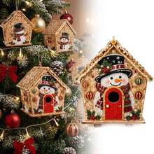 DIY 3D Christmas House Pearl Diamond Painting Kit, Multiple Holiday Rhinestone Puzzle Craft Set, Suitable For Adults And Beginners, Christmas Home Desktop Decor Handmade Materials, Creative Handicraft Christmas Gift - View 14