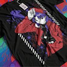 Unit-01 Unisex T Shirt,Summer Leisure T Shirt,Male And Female Patterns T Shirt,Best Choice For Gifts - 黑色 - 查看 1