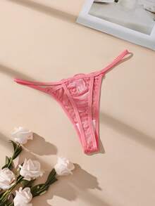 8pcs Solid Color Lace Sexy Women's G-String Panties - Multicolor - View 5