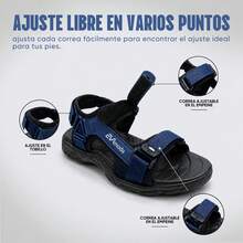 EVA MODAR Men Sandals - Navy Blue - View 4